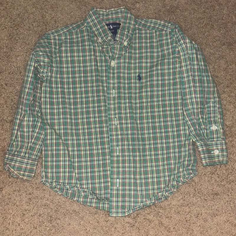 LS Plaid Polo
