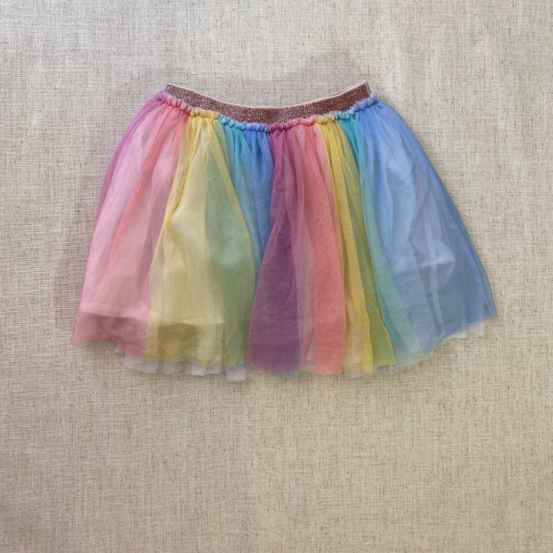Rainbow Colored Tutu Skirt